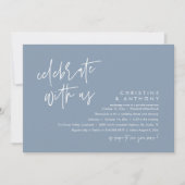 Invitation Réception de mariage minimaliste moderne (Devant)
