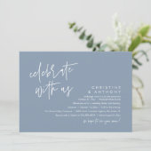 Invitation Réception de mariage minimaliste moderne (Debout devant)