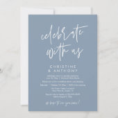 Invitation Réception de mariage minimaliste moderne (Devant)