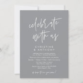 Invitation Réception de mariage minimaliste moderne (Devant)