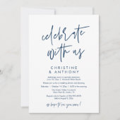 Invitation Réception de mariage minimaliste moderne (Devant)