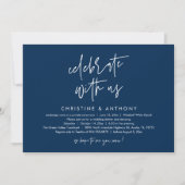 Invitation Réception de mariage minimaliste moderne (Devant)
