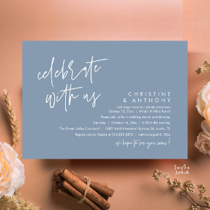 Invitation Réception de mariage minimaliste moderne