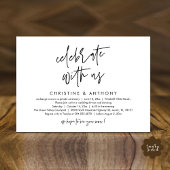 Invitation Réception de mariage minimaliste moderne