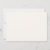 Invitation Réception de mariage minimaliste moderne (Dos)