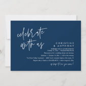 Invitation Réception de mariage minimaliste moderne (Devant)