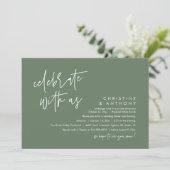 Invitation Réception de mariage minimaliste moderne (Debout devant)