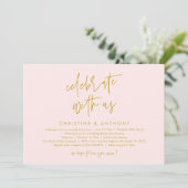 Invitation Réception de mariage minimaliste moderne (Debout devant)
