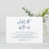Invitation Réception de mariage minimaliste moderne (Debout devant)