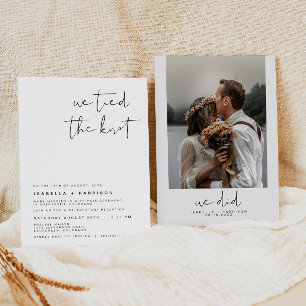 Invitation Réception de mariage minimaliste moderne et audaci