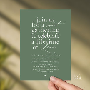 Invitation Réception de mariage minimaliste moderne et doux