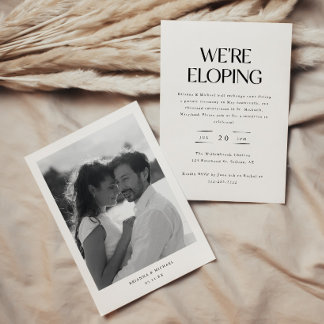 Invitation Réception de mariage minimaliste moderne "Nous nou