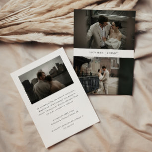 Invitation Réception De Mariage Moderne De 3 Photo D'Étage