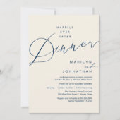 Invitation Réception de mariage moderne : dîner de conte de f (Devant)