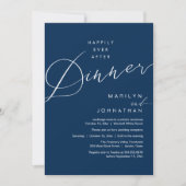 Invitation Réception de mariage moderne : dîner pour toujours (Devant)