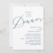 Invitation Réception de mariage moderne : dîner pour toujours (Devant)
