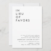 Invitation Réception De Mariage Moderne En Lieu Et Place Des (Devant)