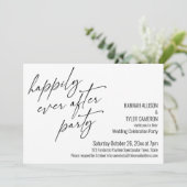 Invitation Réception de mariage moderne fête de conte de fée (Debout devant)