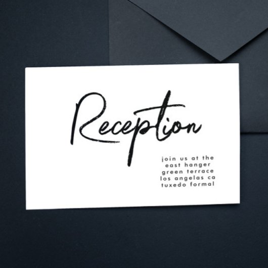 Invitation Réception De Mariage Moderne Personnalisée Et Élég