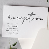 Invitation Réception de mariage moderne sur mesure