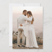 Invitation Réception de mariage moderne violet (Dos)