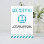 Invitation Réception de mariage nautique (Debout devant)
