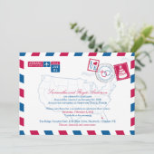 Invitation Réception de mariage par avion à Clearwater Beach (Debout devant)