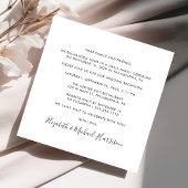 Invitation Réception de mariage photo élégante