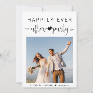 Invitation Réception de mariage photo moderne