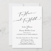 Invitation Réception de mariage Poppies et Confettis (Devant)