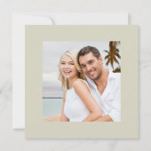 Invitation Réception de mariage post-Pampas Grass Boho Floral (Dos)