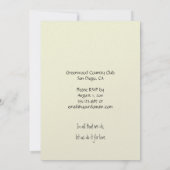 Invitation Réception de mariage post Violet Magenta et Ivoire (Dos)