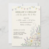 Invitation Réception de mariage pour couples Grillin Chillin (Devant)