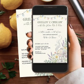 Invitation Réception de mariage pour couples Grillin Chillin