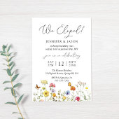 Invitation Réception de mariage pour fleur sauvage Botanical 