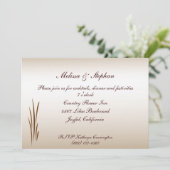 Invitation Réception de mariage pour la récolte d'automne (Debout devant)