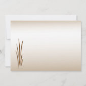 Invitation Réception de mariage pour la récolte d'automne (Dos)