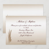 Invitation Réception de mariage pour la récolte d'automne (Devant / Derrière)