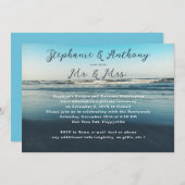 Invitation Réception de mariage pour l'annonce de Deep Sea Bl (Devant / Derrière)