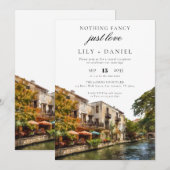 Invitation Réception de mariage pour un mariage à San Antonio (Devant / Derrière)