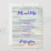 Invitation Réception de mariage privé uniquement sur fond d'e (Devant)