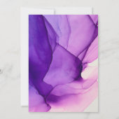 Invitation Réception de mariage Purple Inks Happily Ever Afte (Dos)