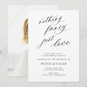 Invitation Réception de Mariage Rien de Fantaisiste Juste de 