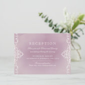 Invitation Réception de mariage romantique élégant vintage ma (Debout devant)