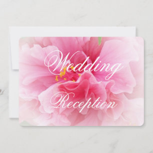 Invitation Réception de mariage Rose Floral Design