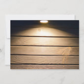 Invitation Réception de mariage rustique dans une grange pour (Dos)