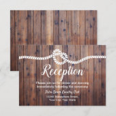 Invitation Réception de mariage rustique de grange pour attac (Devant / Derrière)