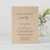 Invitation Réception de mariage rustique élégant simple (Debout devant)