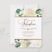 Invitation Réception de mariage rustique et champêtre Farmhou (Devant)