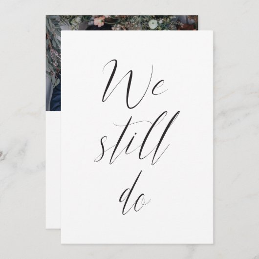 Invitation Réception De Mariage Sequel Nous Faisons Toujours (Devant / Derrière)